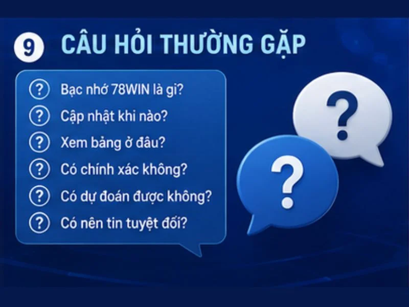 Câu hỏi thường gặp về bạc nhớ 78WIN Câu hỏi thường gặp về bạc nhớ 78WIN