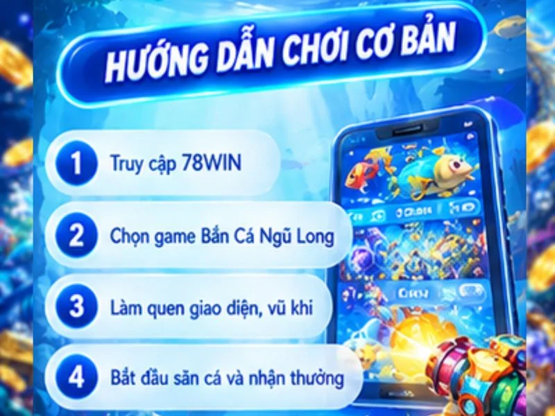 Hướng dẫn cách chơi Bắn Cá Ngũ Long tại 78WIN Hướng dẫn cách chơi Bắn Cá Ngũ Long tại 78WIN