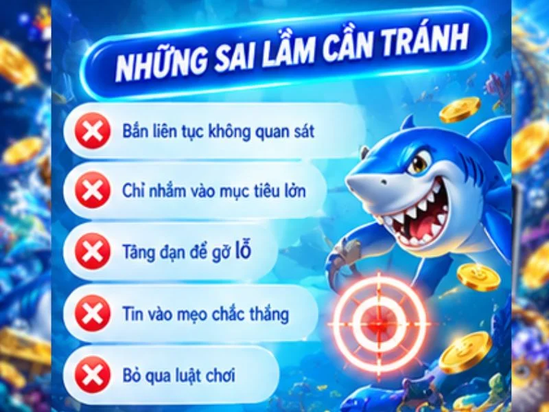Những sai lầm cần tránh khi chơi Bắn Cá Ngũ Long Những sai lầm cần tránh khi chơi Bắn Cá Ngũ Long